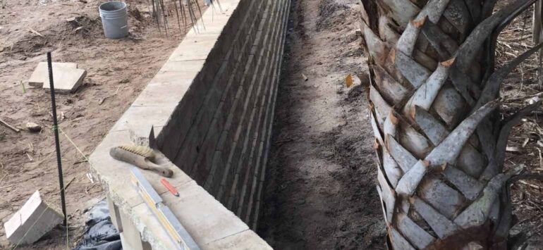 Picturesque Commercial Retaining Wall Installation